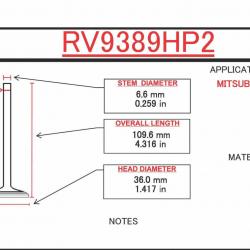 ITM ENGINE COMPONENTS RV9389HP2