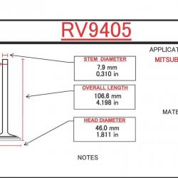 ITM ENGINE COMPONENTS RV9405