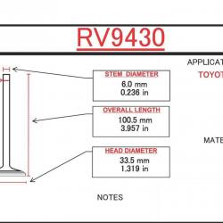 ITM ENGINE COMPONENTS RV9430