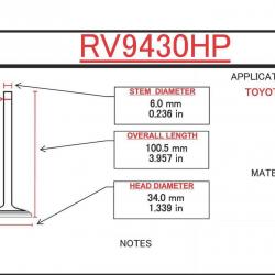 ITM ENGINE COMPONENTS RV9430HP