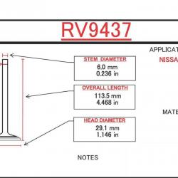 ITM ENGINE COMPONENTS RV9437