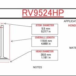 ITM ENGINE COMPONENTS RV9524HP