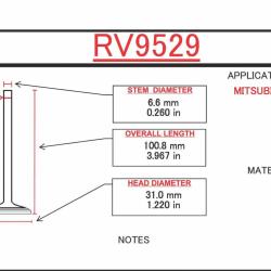 ITM ENGINE COMPONENTS RV9529