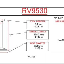 ITM ENGINE COMPONENTS RV9530