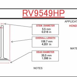 ITM ENGINE COMPONENTS RV9549HP