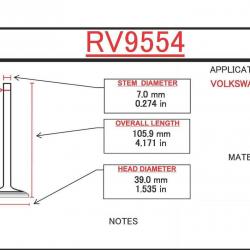 ITM ENGINE COMPONENTS RV9554