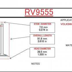 ITM ENGINE COMPONENTS RV9555