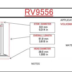 ITM ENGINE COMPONENTS RV9556
