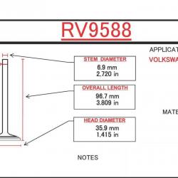 ITM ENGINE COMPONENTS RV9588