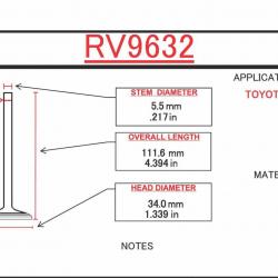 ITM ENGINE COMPONENTS RV9632