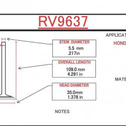 ITM ENGINE COMPONENTS RV9637