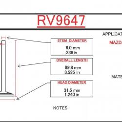 ITM ENGINE COMPONENTS RV9647