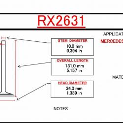 ITM ENGINE COMPONENTS RX2631