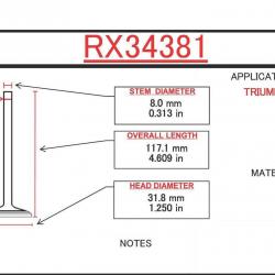 ITM ENGINE COMPONENTS RX34381