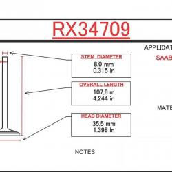 ITM ENGINE COMPONENTS RX34709