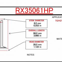 ITM ENGINE COMPONENTS RX35061HP