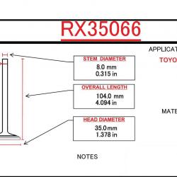 ITM ENGINE COMPONENTS RX35066