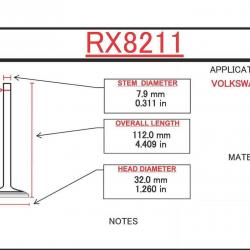 ITM ENGINE COMPONENTS RX8211