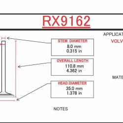 ITM ENGINE COMPONENTS RX9162
