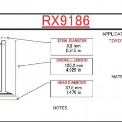 ITM ENGINE COMPONENTS RX9186