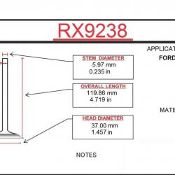 ITM ENGINE COMPONENTS RX9238