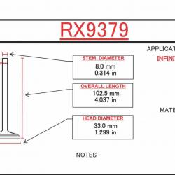 ITM ENGINE COMPONENTS RX9379