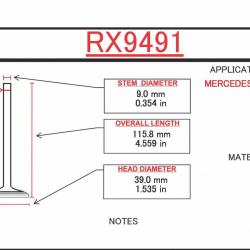 ITM ENGINE COMPONENTS RX9491