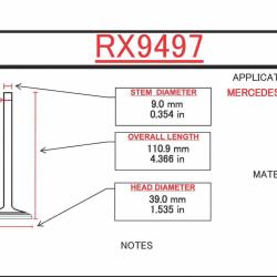 ITM ENGINE COMPONENTS RX9497