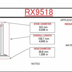 ITM ENGINE COMPONENTS RX9518