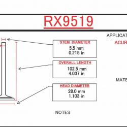 ITM ENGINE COMPONENTS RX9519