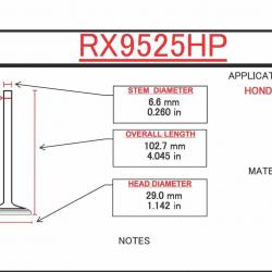 ITM ENGINE COMPONENTS RX9525HP