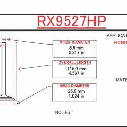 ITM ENGINE COMPONENTS RX9527HP