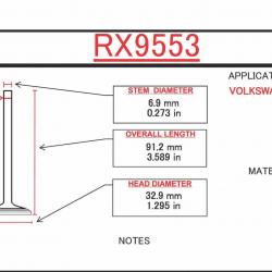 ITM ENGINE COMPONENTS RX9553