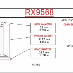 ITM ENGINE COMPONENTS RX9568