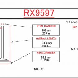 ITM ENGINE COMPONENTS RX9597