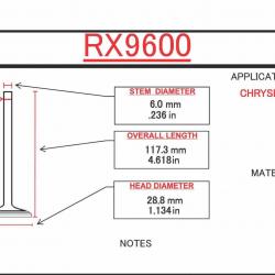 ITM ENGINE COMPONENTS RX9600