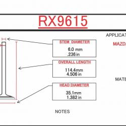 ITM ENGINE COMPONENTS RX9615