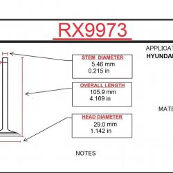 ITM ENGINE COMPONENTS RX9973