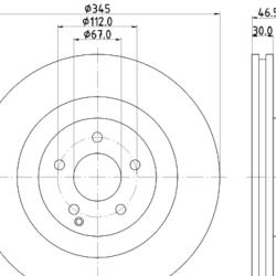 HELLA / PAGID 355110112