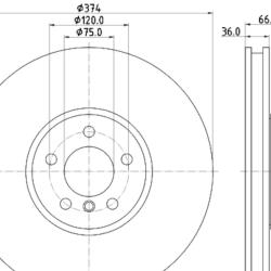 HELLA / PAGID 355120711