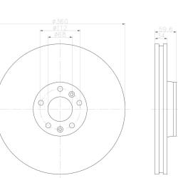 HELLA / PAGID 355122632
