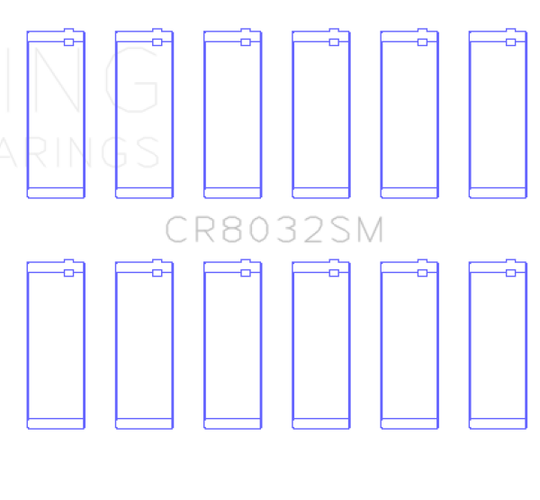 KING Rod Bearings King Engine Bearings CR8032SM0.25