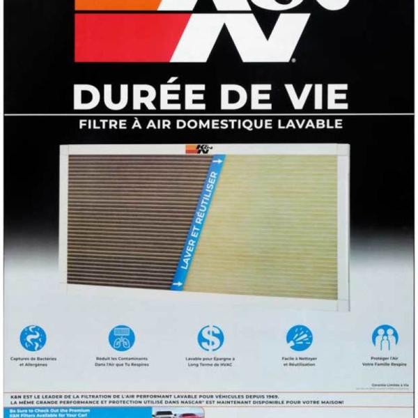 KN HVAC Filters K&N Engineering HVC-12430