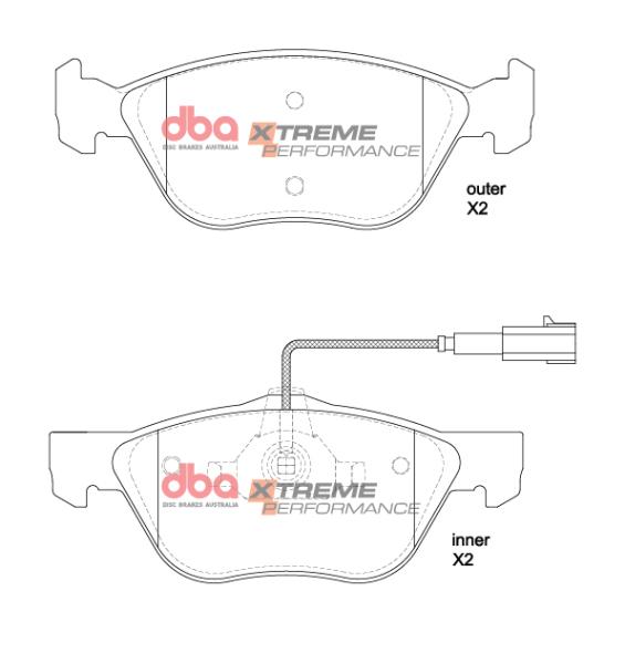 DBA XP Performance Brake Pads DBA DB2037XP
