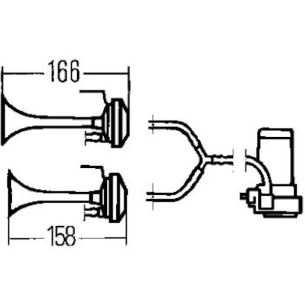 HELLA Twin Tone Horn Hella 003001651