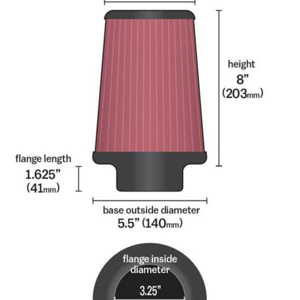 KN Universal Air Filter K&N Engineering RU-5122