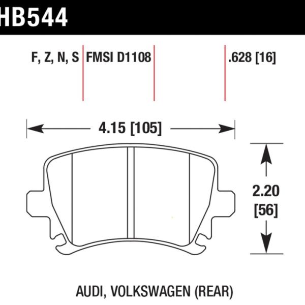 Hawk Performance HB544Z.628