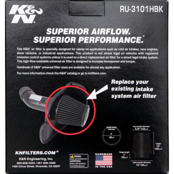 K&N Engineering RU-3101HBK