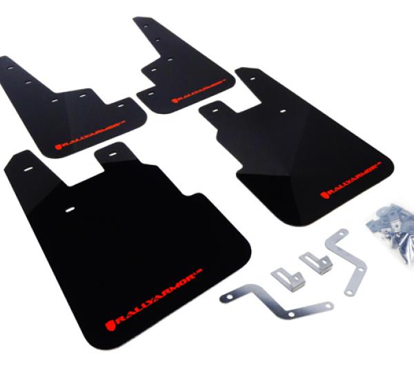 RAL UR Blk Flap/Rd Logo Rally Armor MF28-UR-BLK/RD