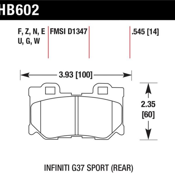 Hawk Performance HB602N.545